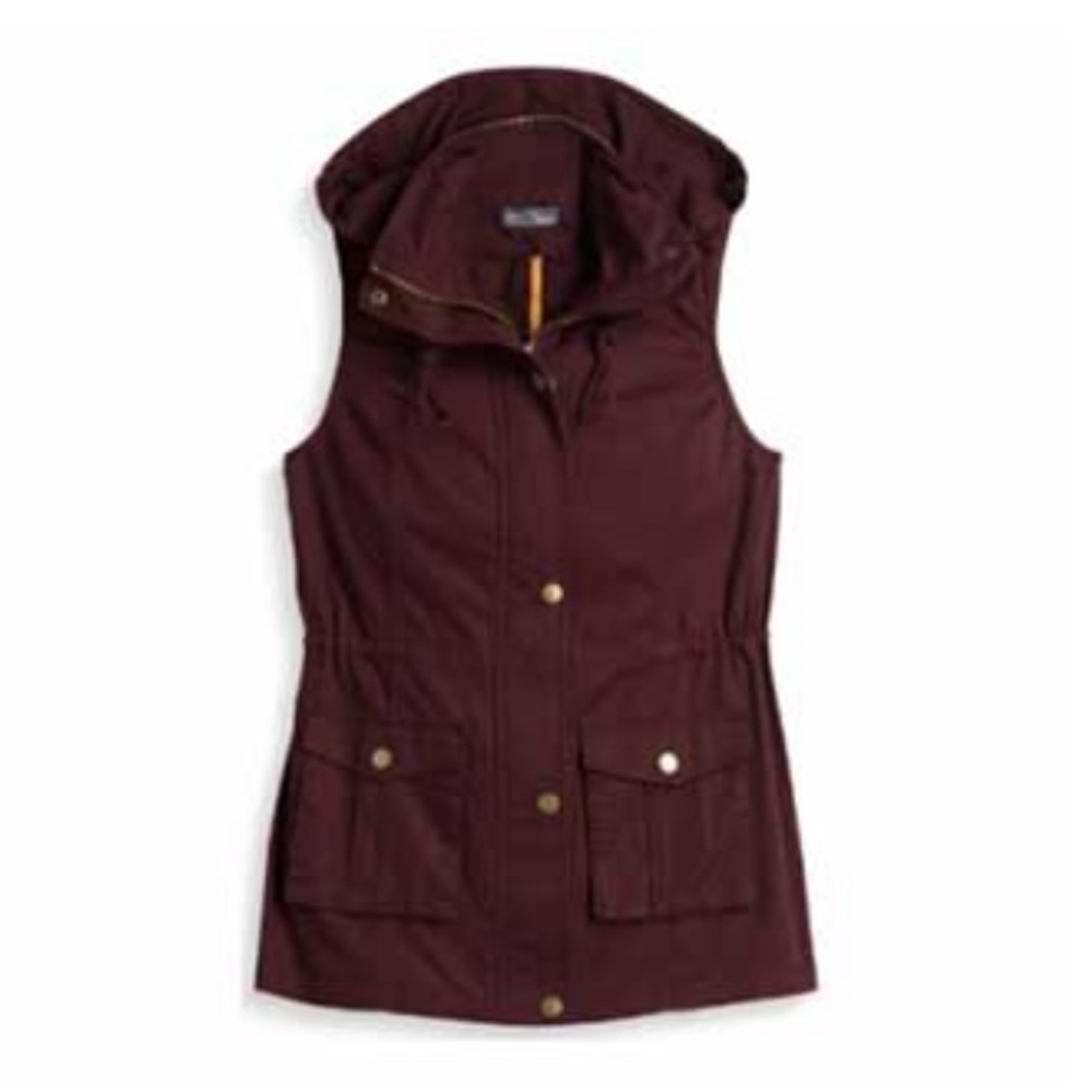 EUC Burgundy Utility Vest - XS